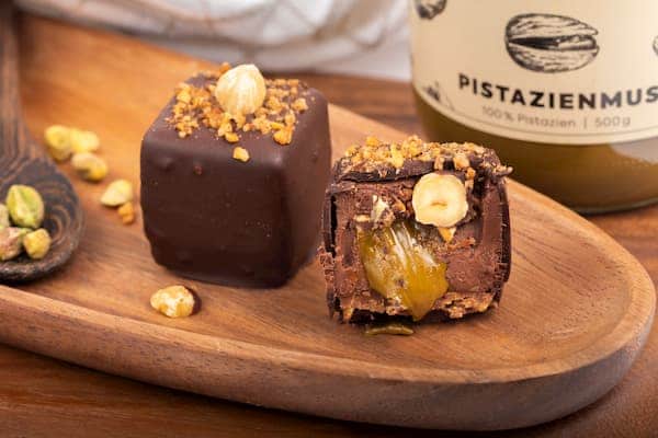 cube chocolat pistache healthy vegan sans gluten sans lactose