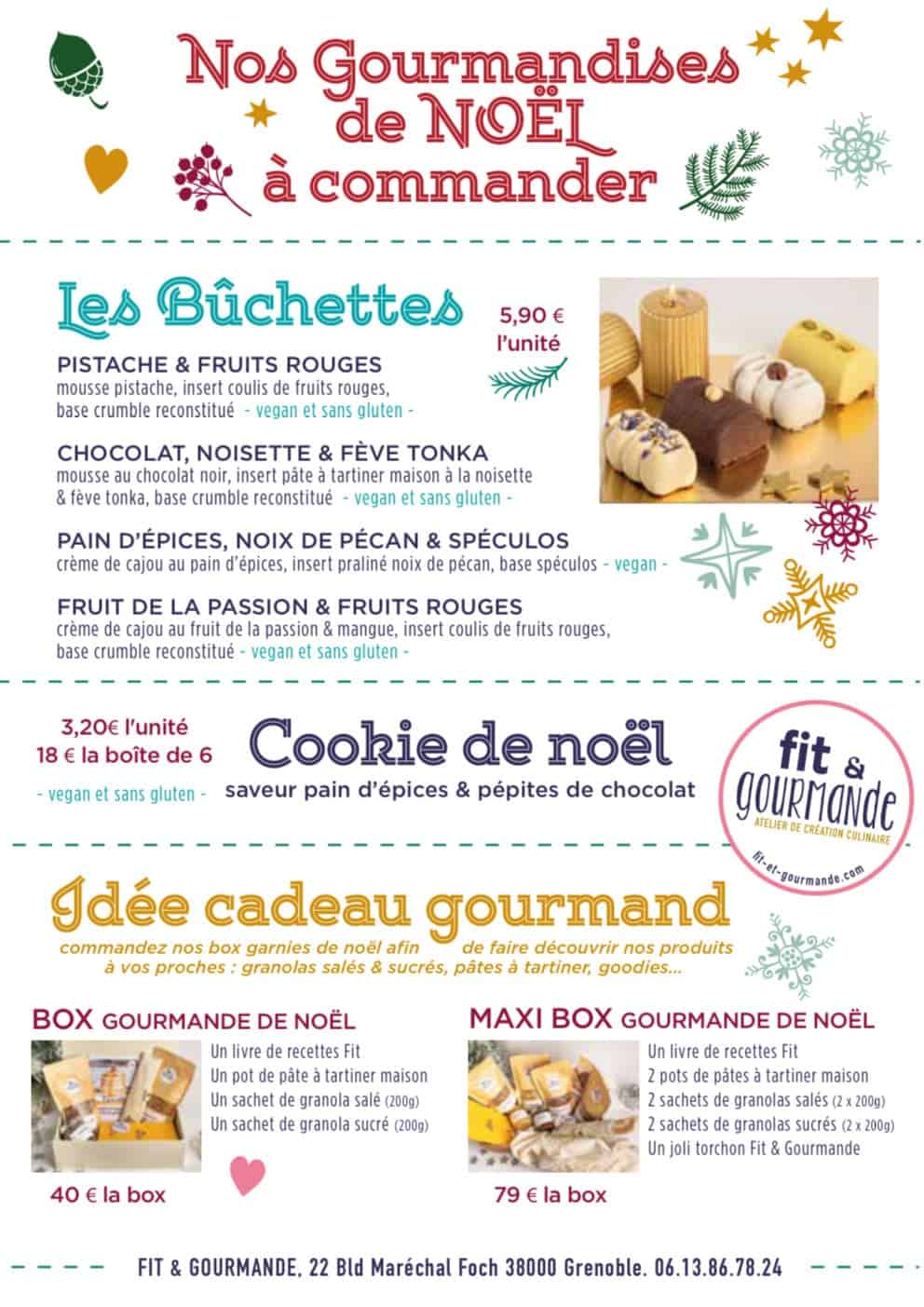 Carte de Noël Fit & Gourmande 